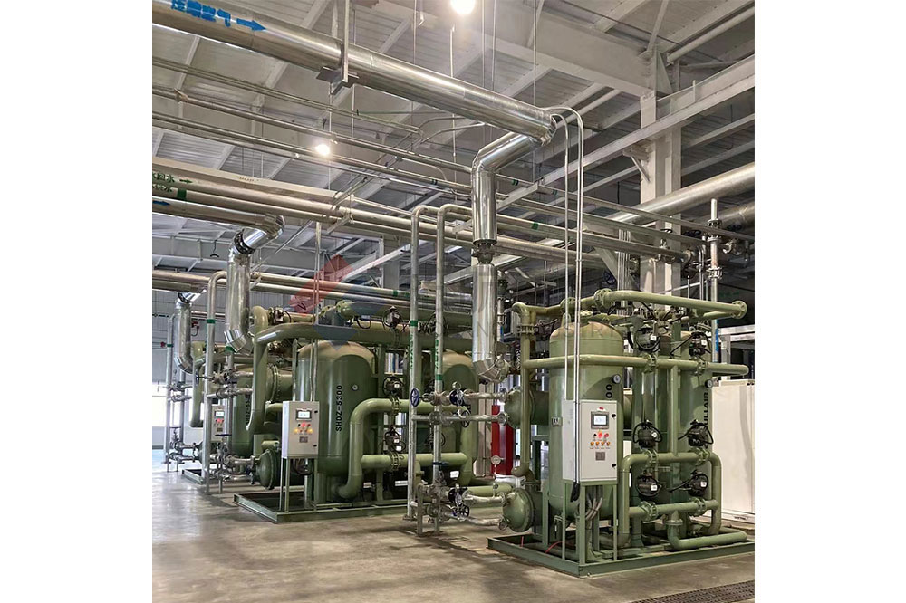 150立方壓縮熱零氣耗干燥機(jī)客戶使用現(xiàn)場1